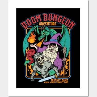 Doom Dungeon Adventure Fantasy Game Posters and Art